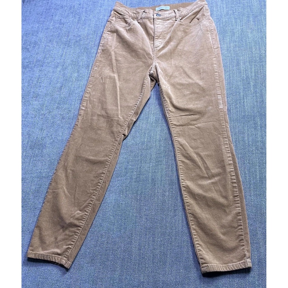 Loft Made and Loved Corduroy Ankle Pants Womens 29/8 Tan Skinny Corduroy